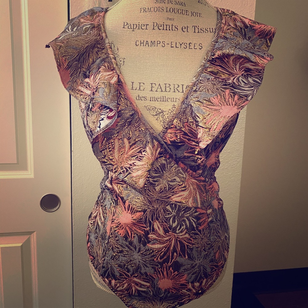 Victoria secret ruffle neck teddy